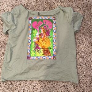 forever 21 off the shoulder Tee